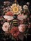 Honeybee and Wildflower 5D Diamond Art Kit for Adults - Full Drill Round Gem Painting - Nature-Inspired Beginner Craft - DIY Rhinestone Paint by Numbers for Home Wall Decor & Gifts